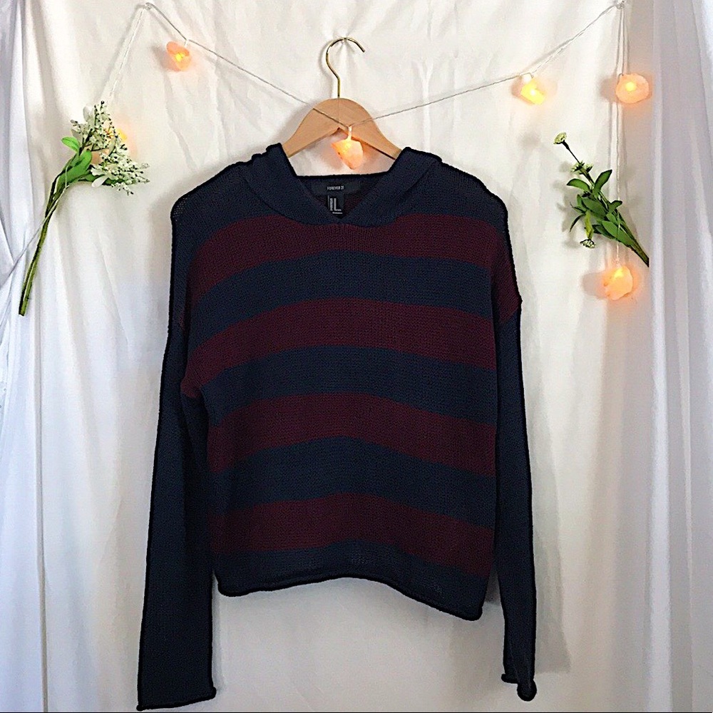Striped Hooded Sweater
